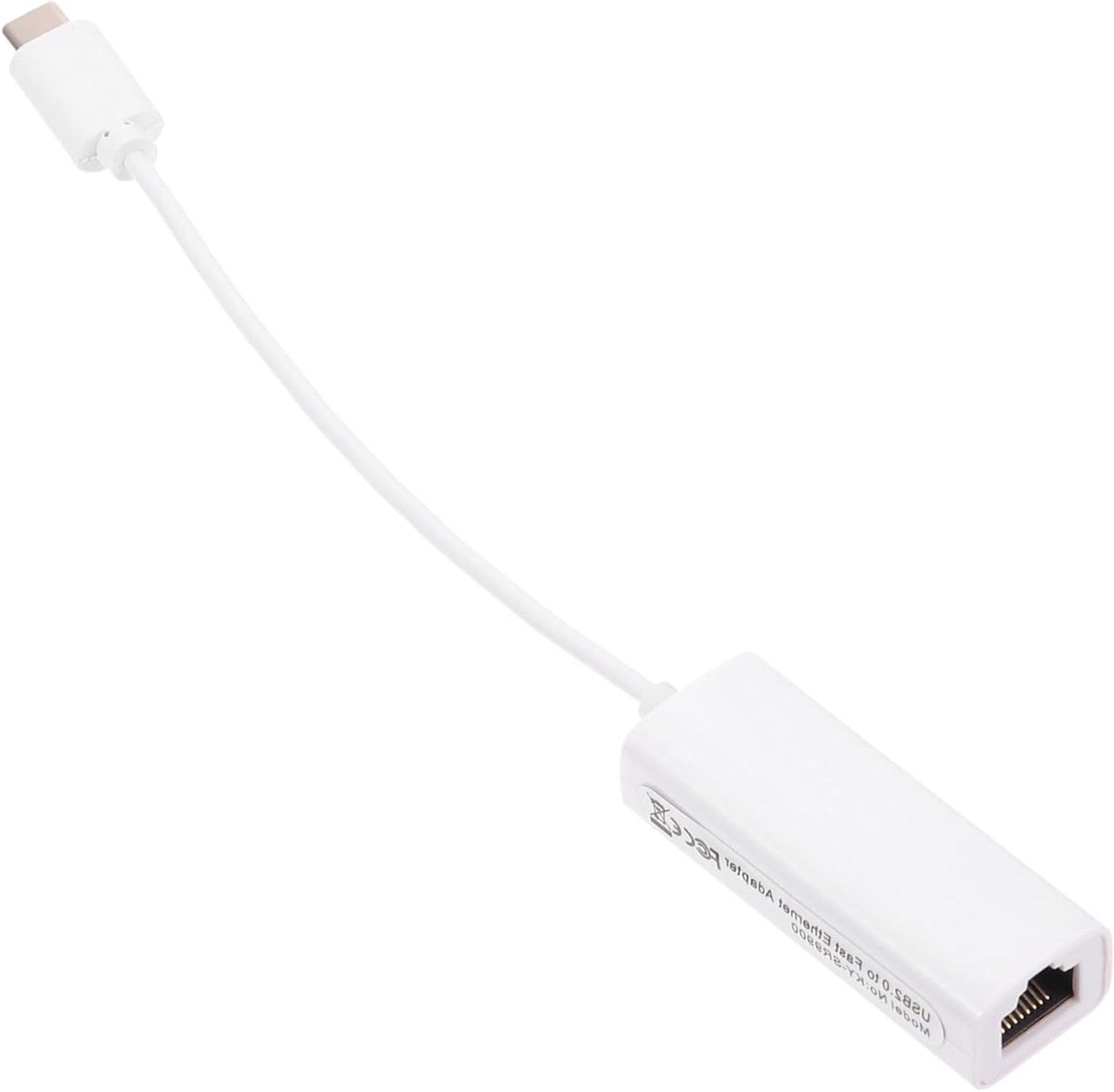 Netwerk Adapter - Ethernet Converter - Online Werken - Driverloos Installeren - 20.8 cm - Wit