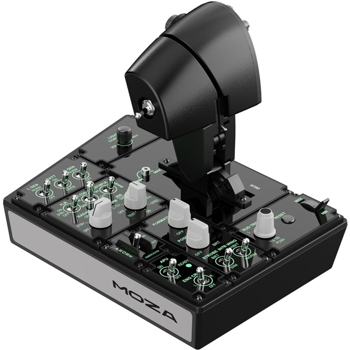Moza Racing MTP Throttle Panel – Geavanceerde Joystick-gebaseerde Throttle met 27 Programmeerbare Knoppen en Haptische Feedback