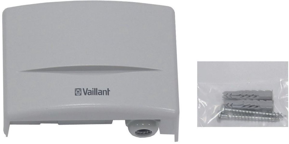 Vaillant Buitensensor VRC 9535 radioklokontvanger met geïntegreerde buitensensor, 009535