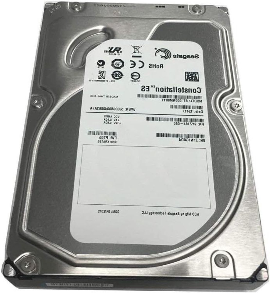 ST1000NM0011 - Seagate 1 TB 7200 RPM SATA 6 Gb/s 64 MB cache 3,5-inch harde schijf