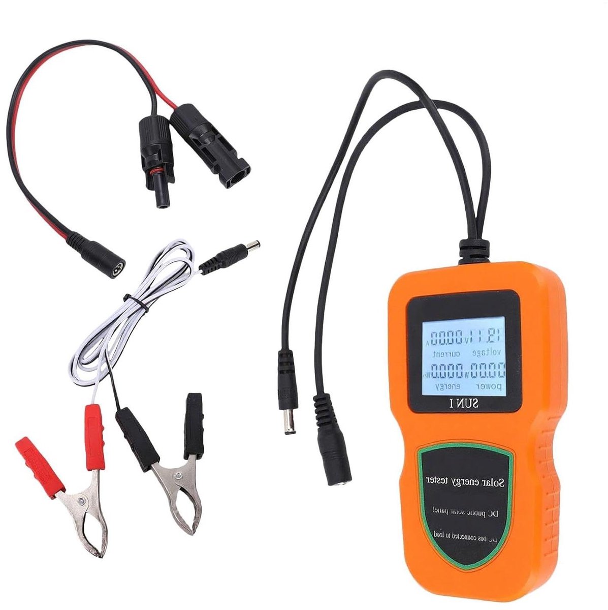 Energiekostmeter - Stroommeter Wattmeter - Energieverbruik Meten - Batterijvrij LCD Scherm - 500 W - Wit Zwart