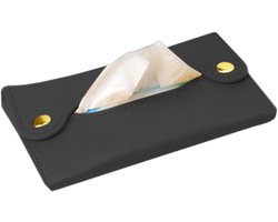 KZQ Pu Tissuehouder Mini Opbergdoos 130x85 Mm Lichtgewicht Draagbaar Servettenhouder Voor Thuis Auto En Camping