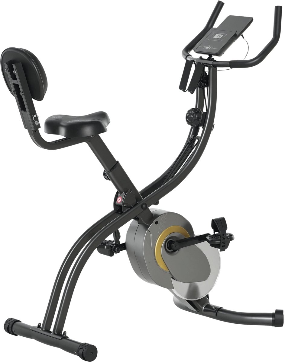 X-Bike Hometrainer 2-in-1 – Opvouwbare Fitness Fiets met Weerstandsbanden – Trimfiets voor Thuis Training en Cardio