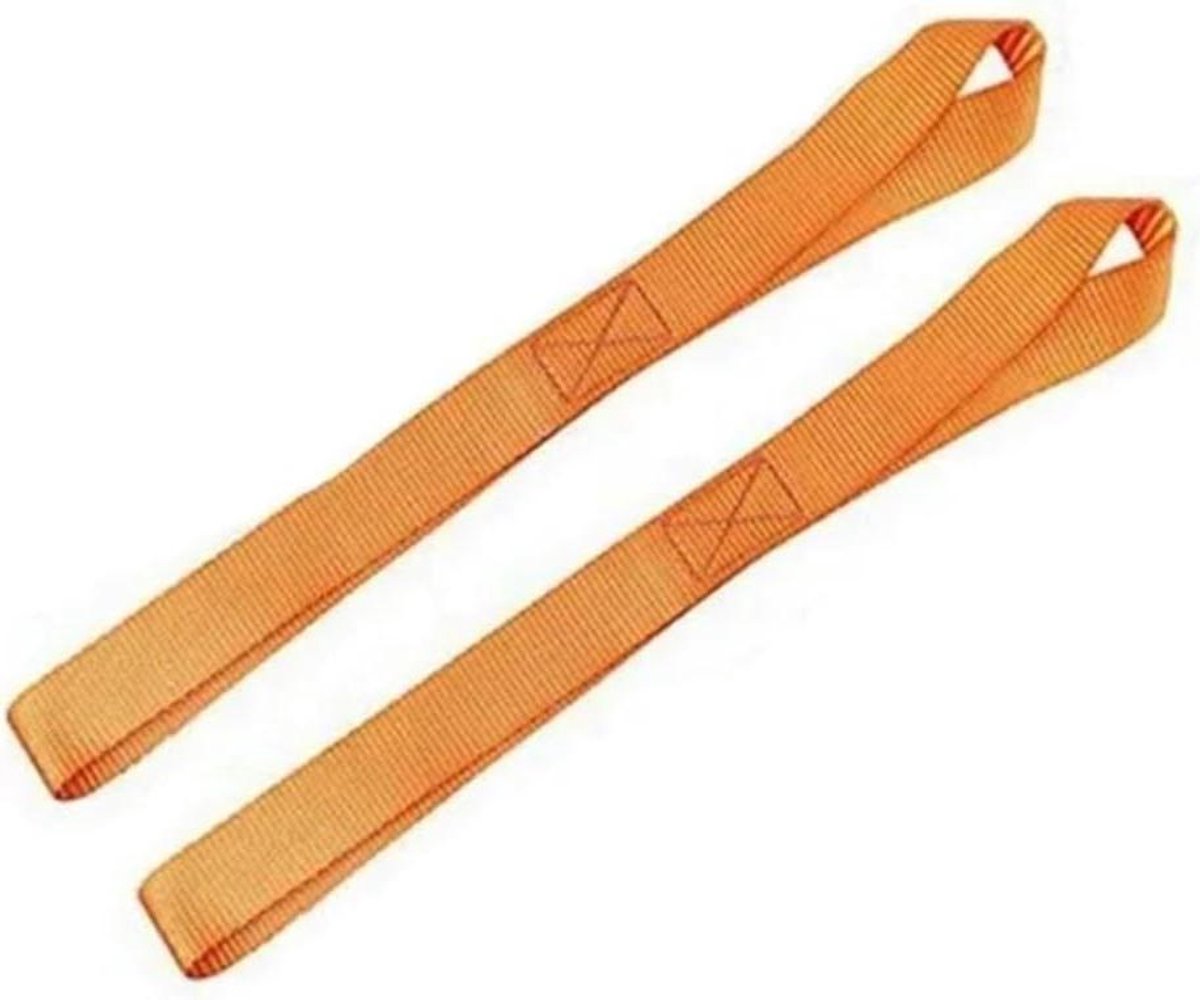 Spanbanden - Bagage riemen - Vervoer Beveiligen - Zachte lus ontwerp - 2 stuks - Oranje