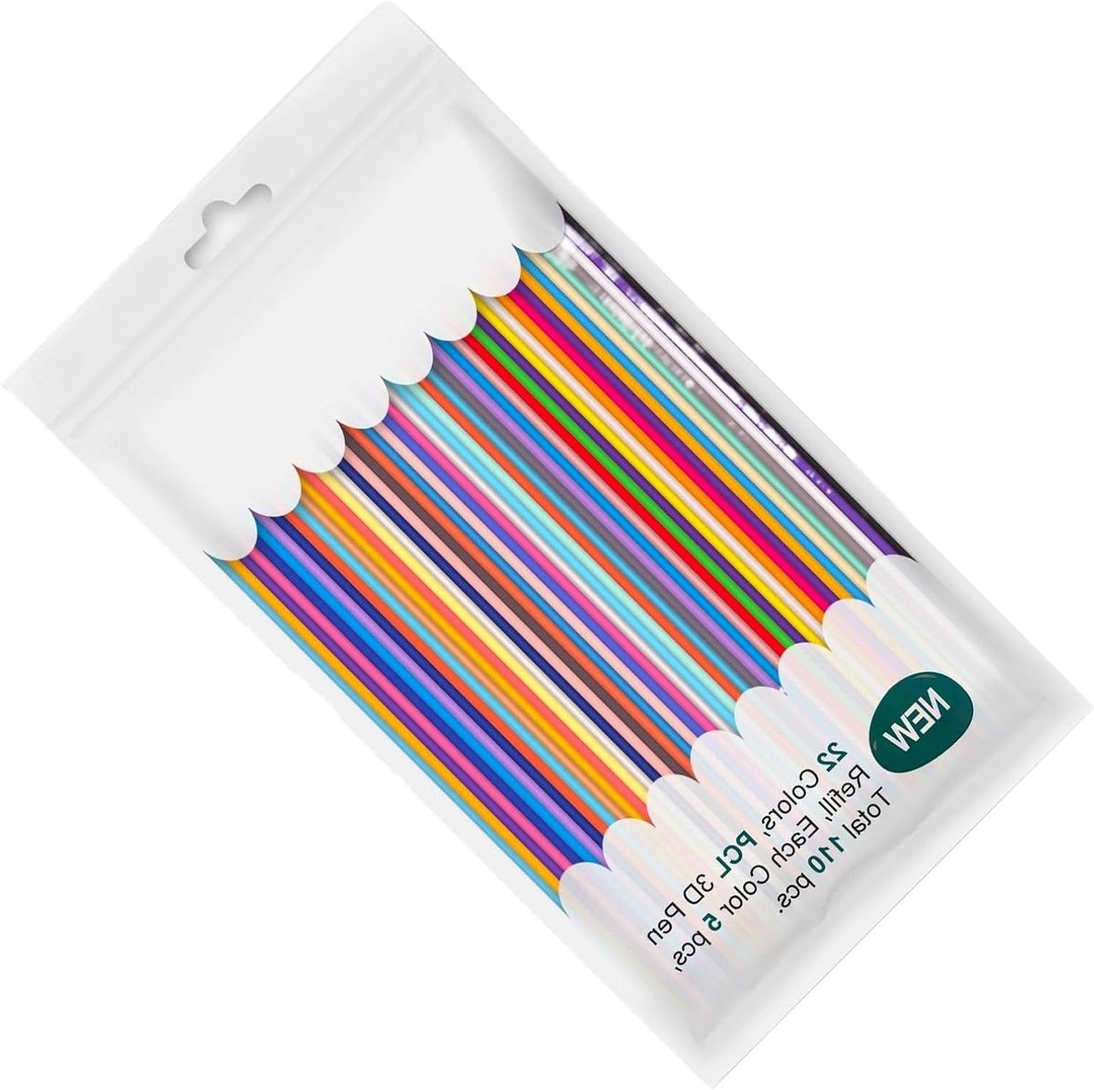 3D Print Pen Vullingen - Kleurrijke Draden - Creatief Ontwerpen - Hoogwaardig PLA Materiaal - 110 Stuks - Veelkleurig