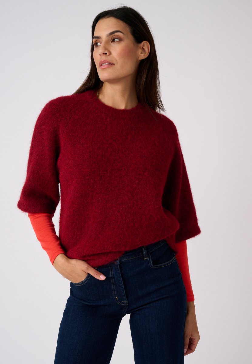 Damart - Thermolactyl top met wijde mouwen - Dames - Rood - M