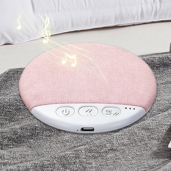 Slaapsprekers - Bluetooth - Ultra Dun (1.1 cm) - Kussen Speaker met Timer - 20-48 uur Accu - Witte Ruis - Voor Beter Slapen - Draadloos - roze van Merkloos — afbeelding 2
