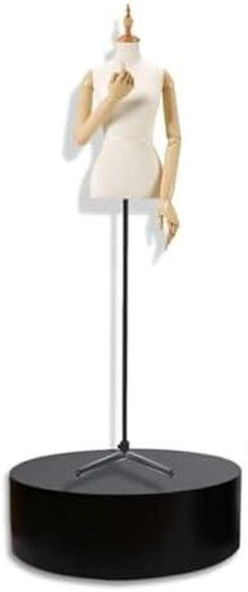 Ronde display voetstuk - Cilinder standaard - Decoratie presenteren - Hoge draagkracht - 60 x 20 cm - Zwart