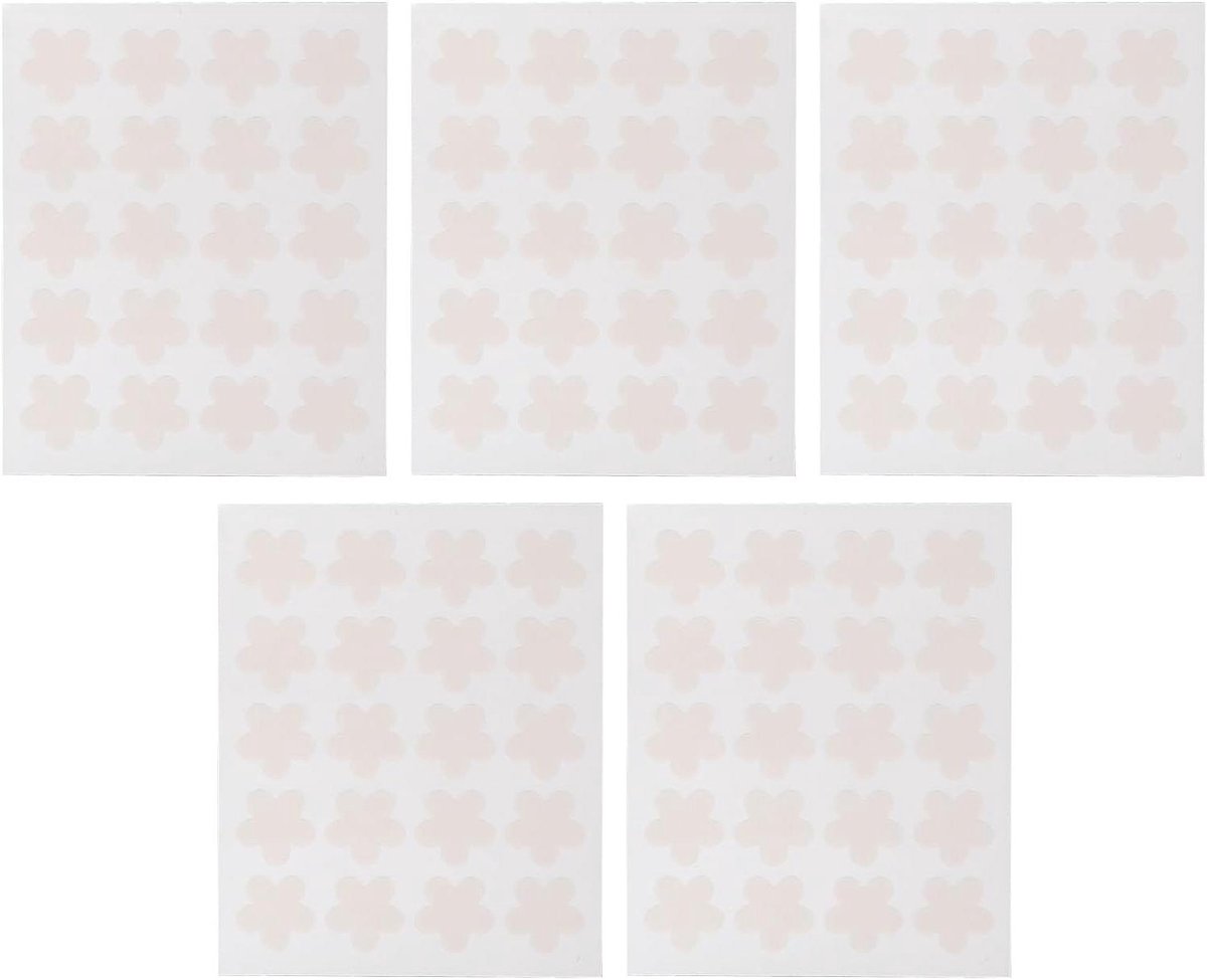 Detectiestickers Zonnebrandcrème - Kleurveranderende Pleisters - Huid Beschermen - Herbruikbaar Bloemvormig - 120 Stuks - Paars Kleurwisseling