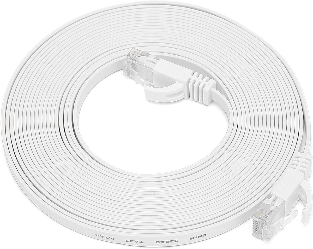 CAT6 Internet Cable Gigabit 8 Twisted Pair Network Cable, High Speed, Stable, Gold Plated, for Router, Computer, TV, PVC Jacket (20m)