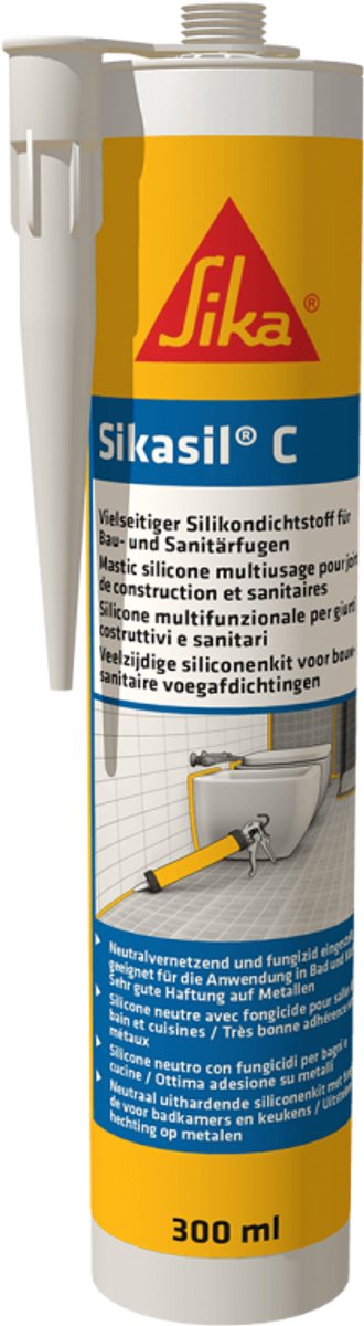 Sikasil C 300ml Transparantgrijs (trijs)