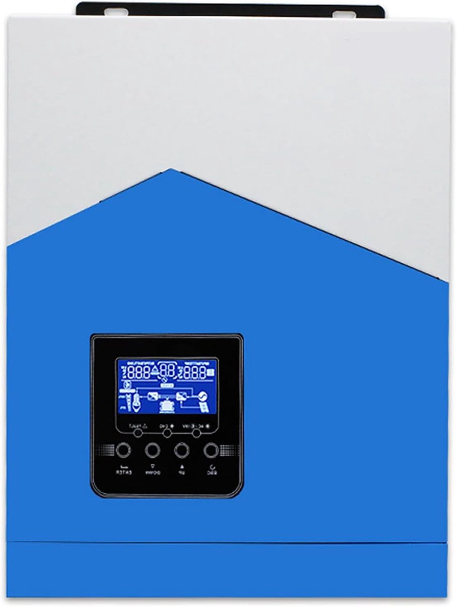 Zonne-Omvormer - Batterij Oplader - Thuis Back-up - Zuivere Sinus Output - 2400W - Zwart