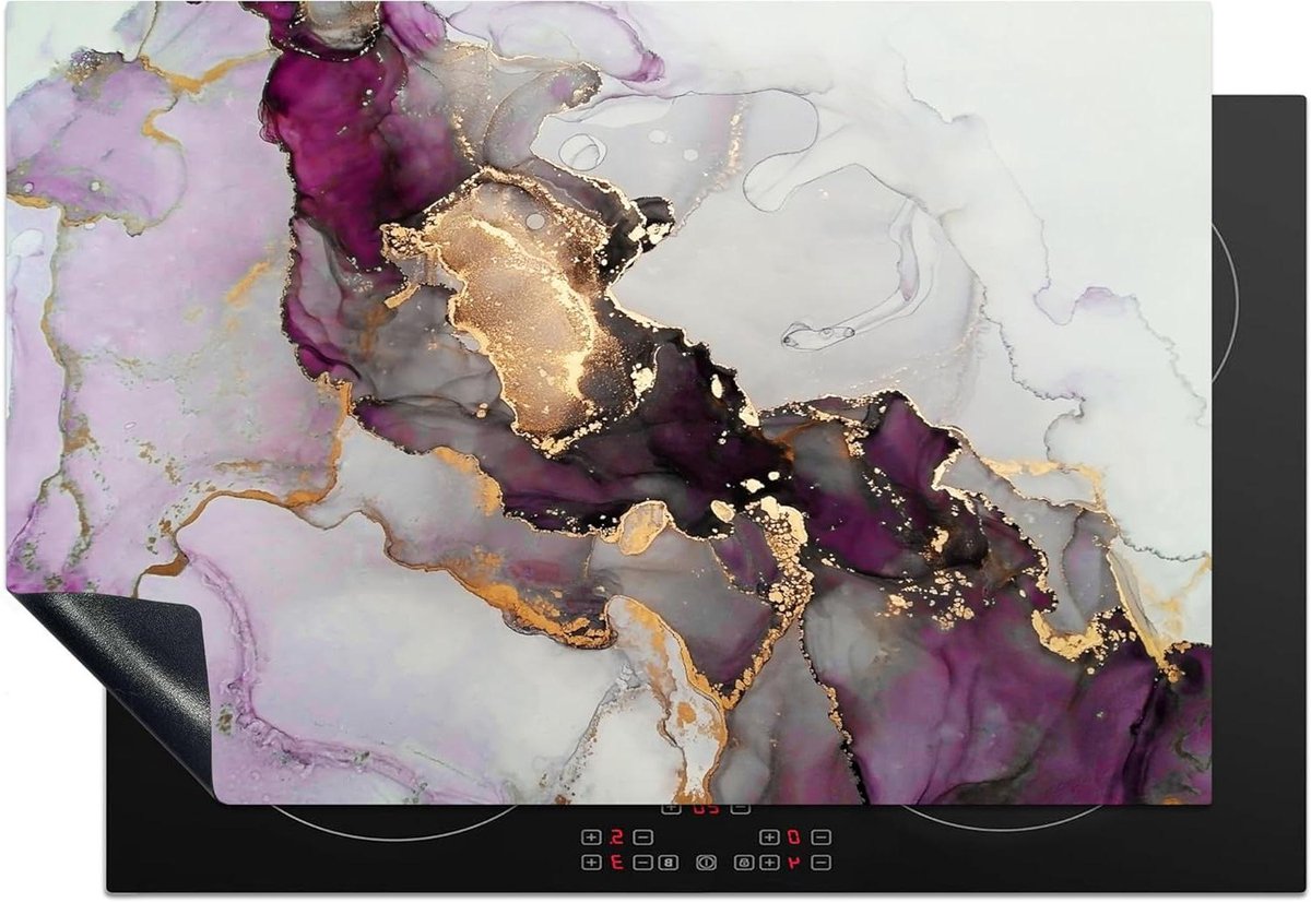 Inductiebeschermer Mat Kookplaat Cover Keuken Verfraaien Unieke Abstract Print 78x52 cm Multicolor