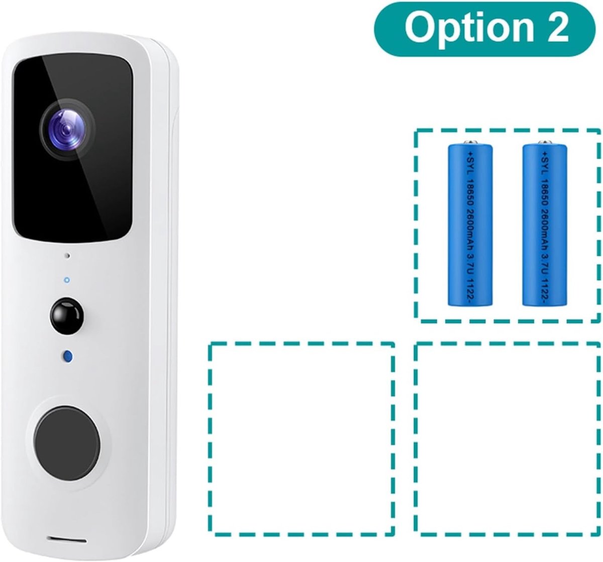 1080P HD Video Door Bell Smart Wireless WiFi Ring Doorbell Security Intercom Video Camera By Bell PIR Motion Detection (Color : D, Size : E/U) – foto 7