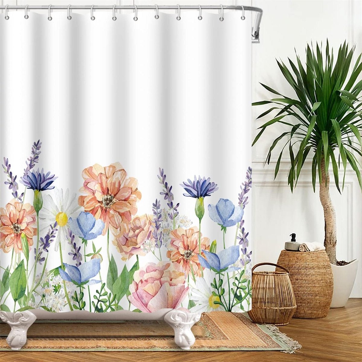 Douchegordijn - Badkamer gordijn - Badkamer decoratie - Waterdicht polyester - 90x183cm - Kleurrijk