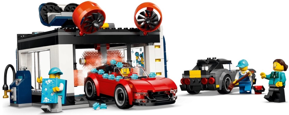 LEGO City Autowasstraat Auto Bouwpakket voor Kinderen Vanaf 6 Jaar 60497 — afbeelding 10