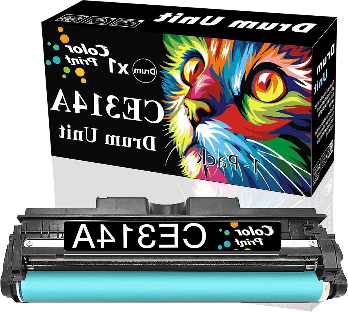 Drum Unit - Printer Onderdeel - Zwart Printen - Hoog Pagina-rendement - 14.300 Pagina's - Zwart