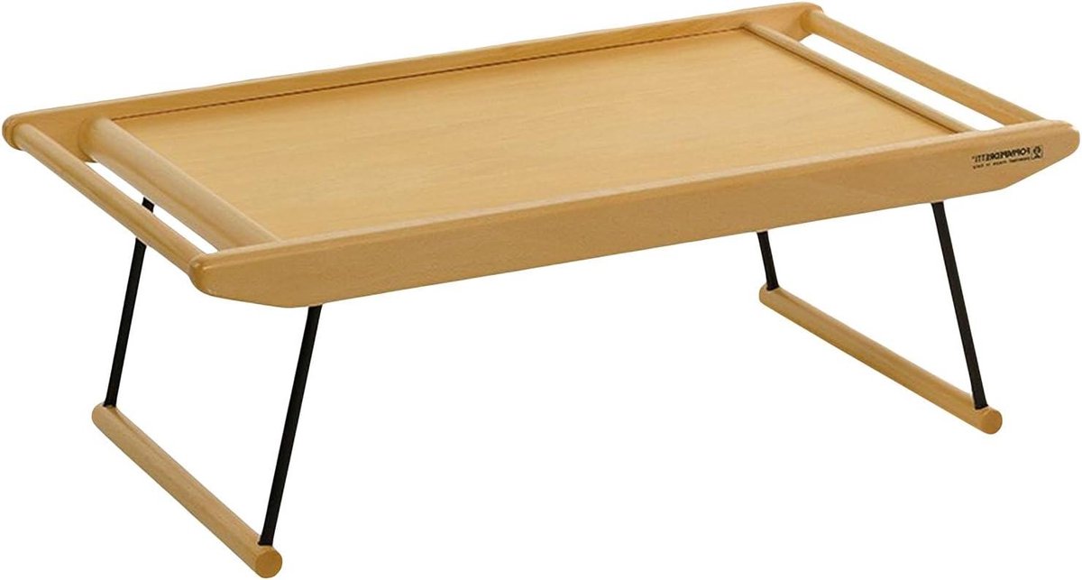 Serveertablet - Ontbijtplank Tafel - Eten in bed - Verstelbaar leeshulp - 40.5 cm breed - Naturel
