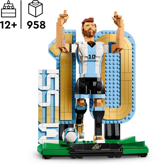 LEGO Editions Lionel Messi – Légende du football Jouet de football pour enfants - 43015