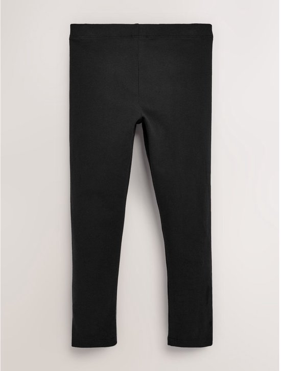 Zwarte legging met elastische tailleband.