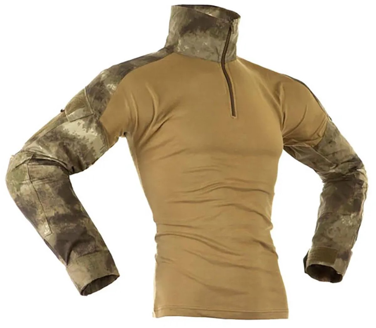 Invadergear Combat T-shirt Met Lange Mouwen Bruin S
