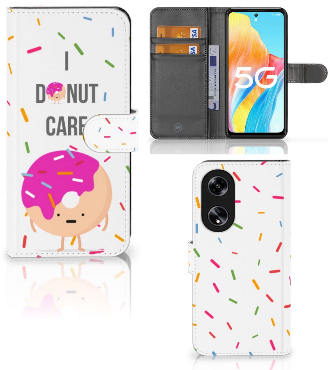OPPO Reno8 T 5G Book Cover Donut Roze