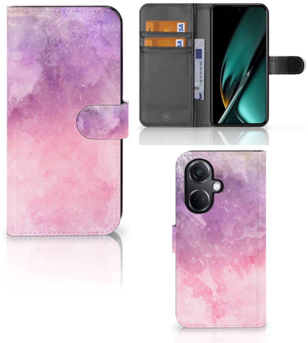Hoesje OnePlus Nord CE 3 Pink Purple Paint