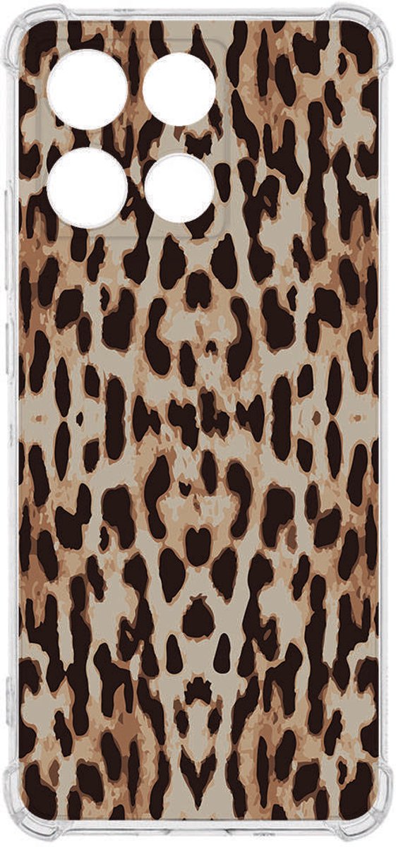 TPU Telefoonhoesje Motorola Moto G56 - Leopard backcover