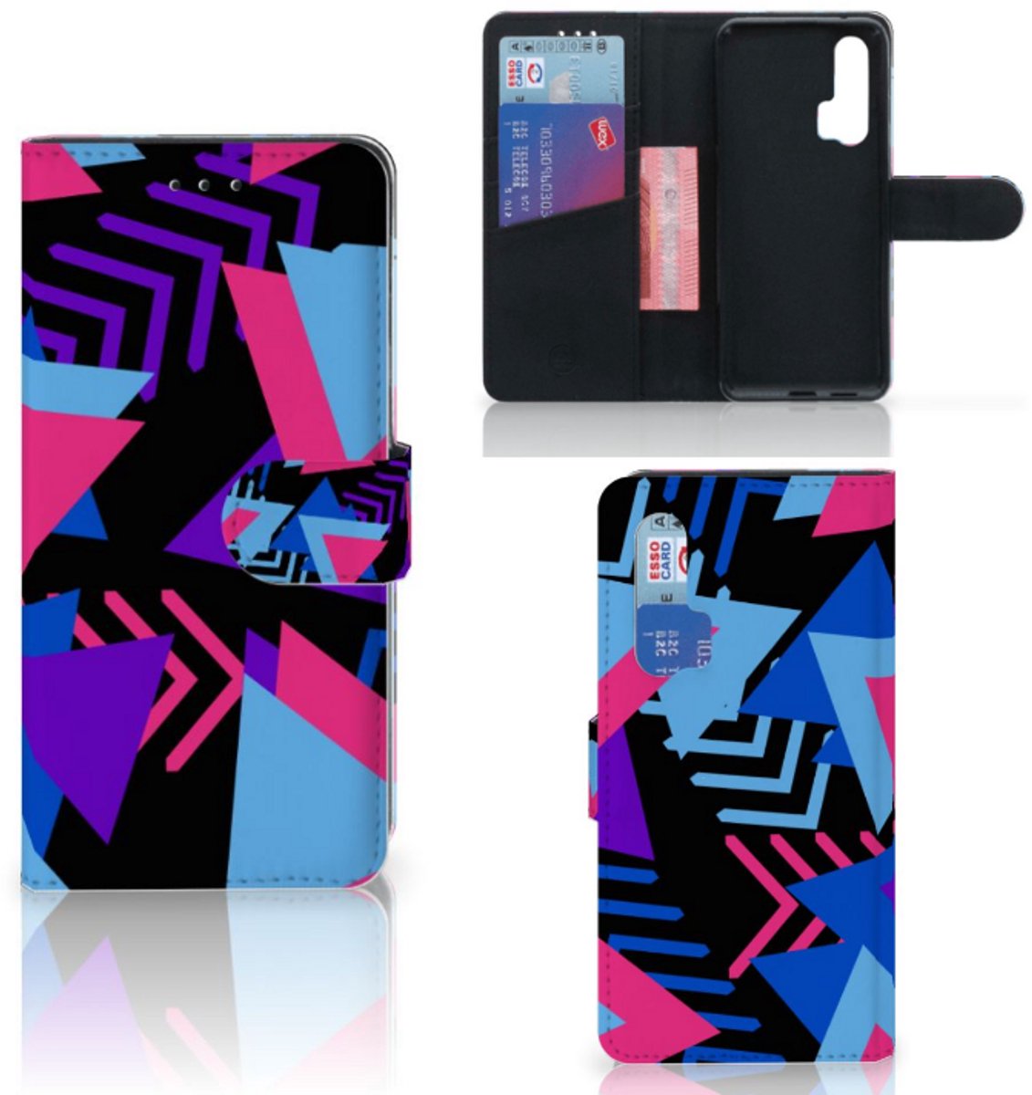 Boekhoesje voor Honor 20 Pro Book Case Funky Triangle