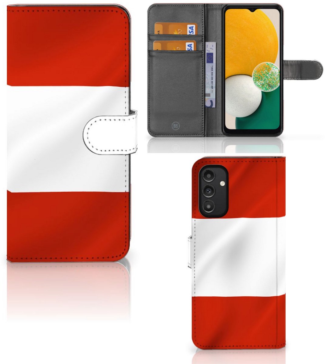 Boekhoesje voor Samsung Galaxy A14 4G Bookstyle Case Oostenrijk
