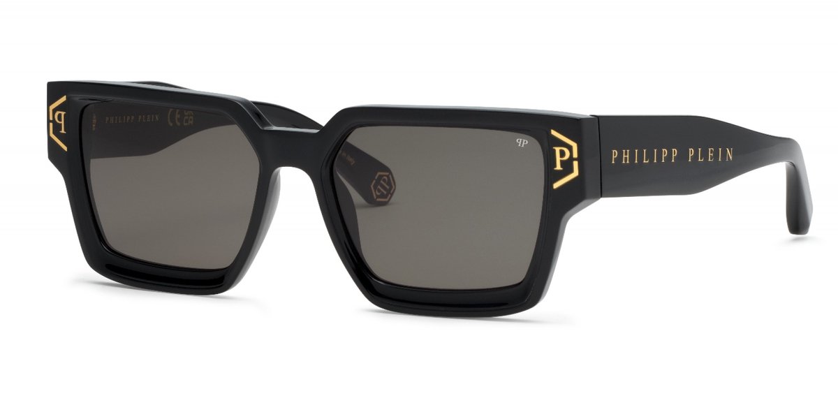 Philipp Plein SPP005V Nero lucido 57/18/145 MAN Zonnebrillen
