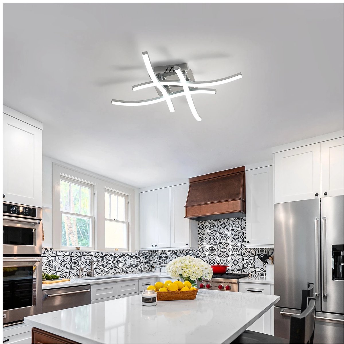 LED plafondlamp 24W - rond - koud wit - modern