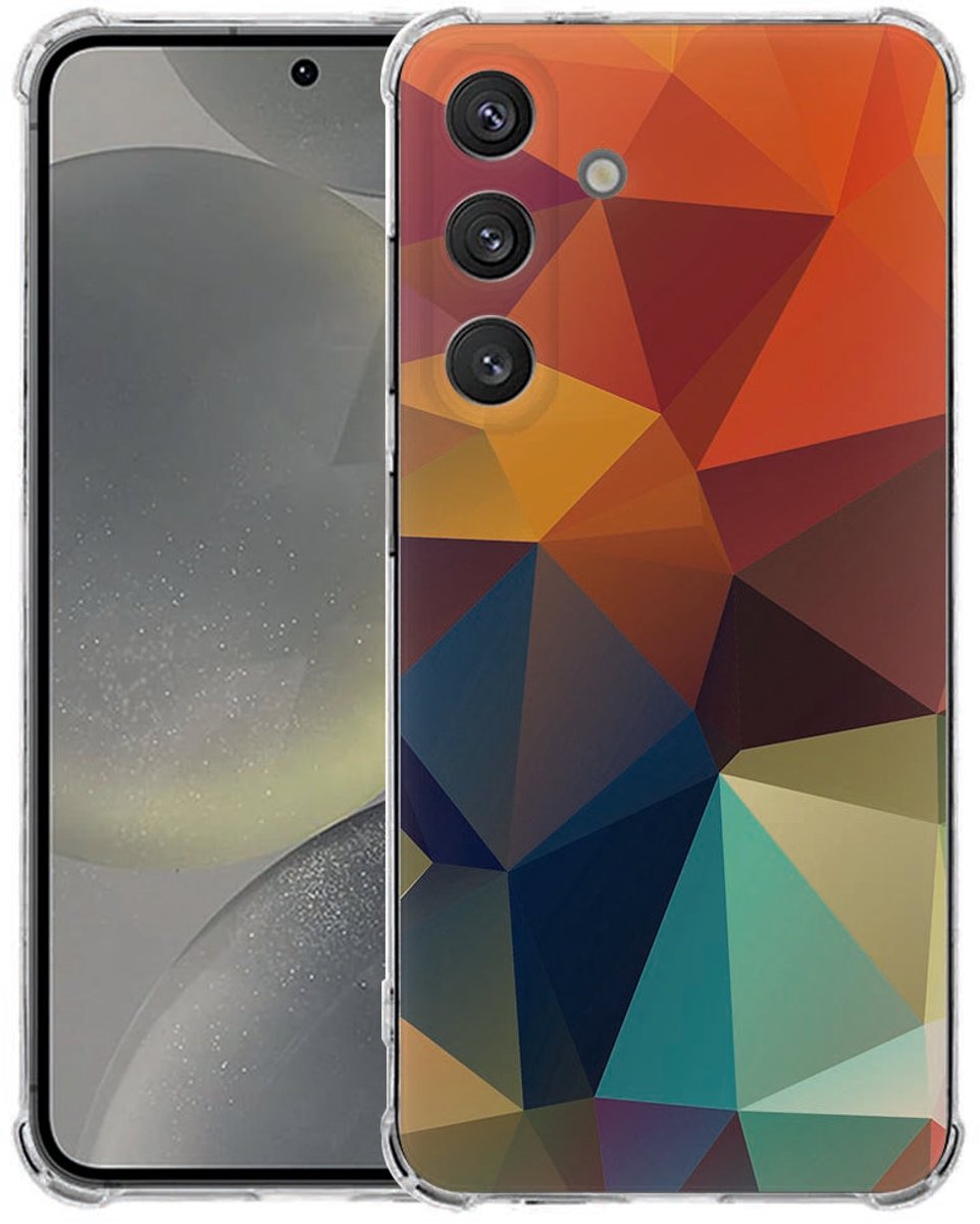 Samsung Galaxy S25 FE Hoesje - Polygon Color TPU Antishock
