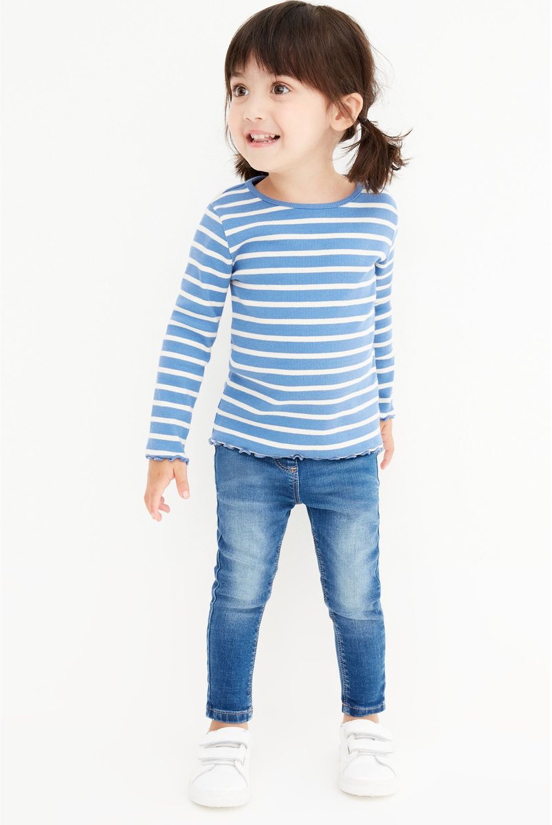 Next - Meisjes - Jegging met elastische taille - Blauw