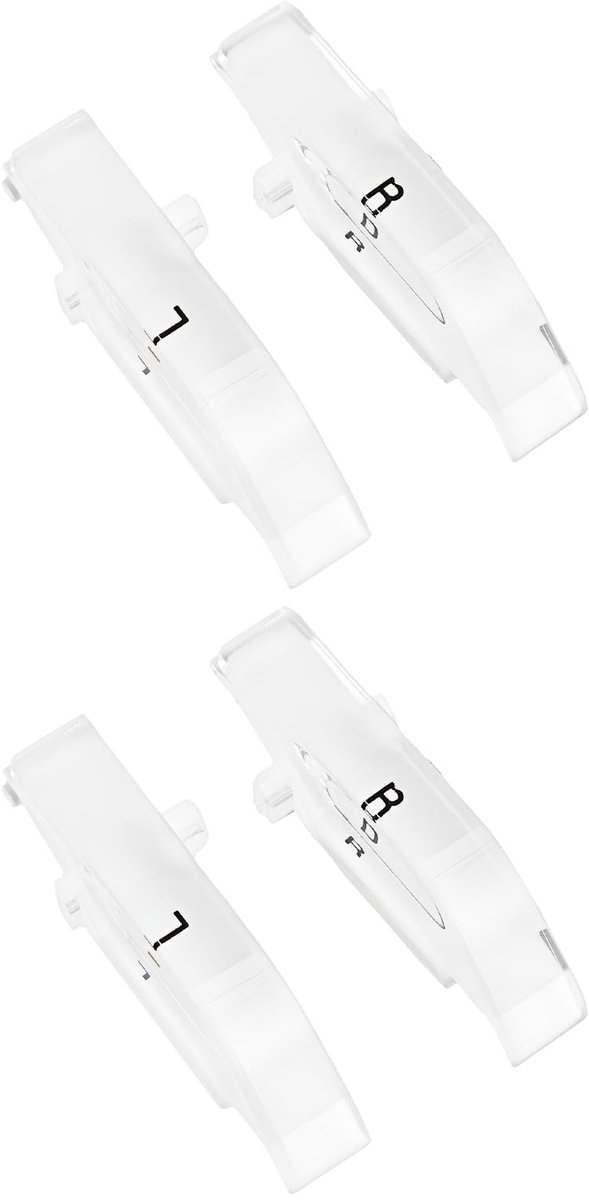 2 Paar L R Trigger Knoppen voor PSP 1000 - Wit - Slijtvast en Comfortabel