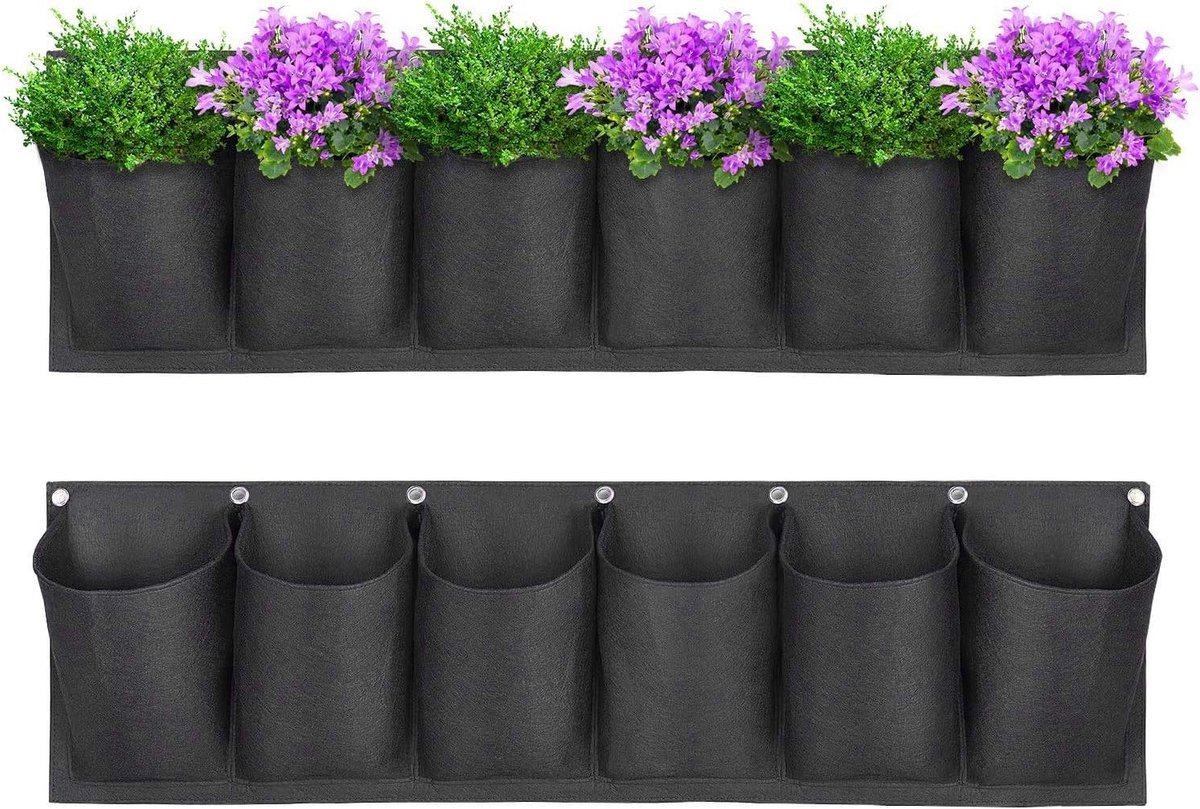 Verticale Tuin Tas voor Balkon, Muurbevestigde Plantenzak, Hangende Groentassen voor Tuinen, Patio's en Schoolpleinen