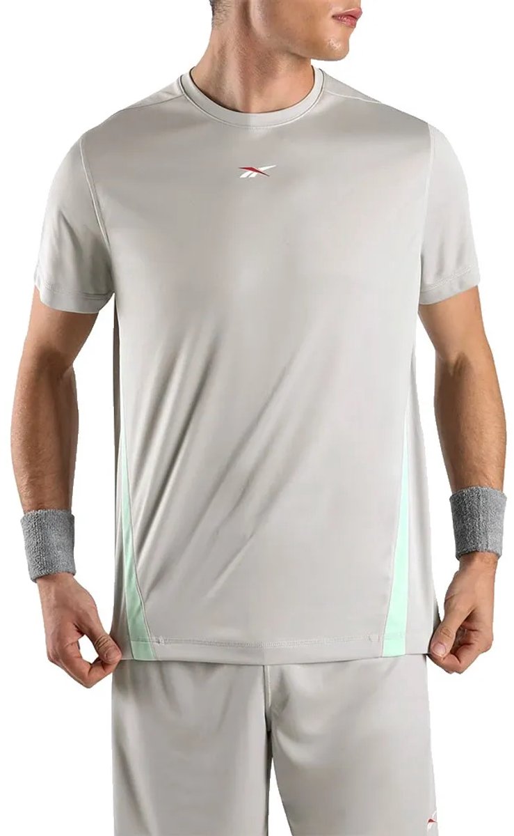 Reebok Blocked T-shirt Met Korte Mouwen Man Grijs