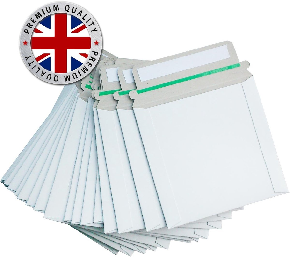 CD en DVD Verzenddozen 140 x 135 mm - 50 Stuks - Sealbaar - 350 gsm