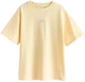 Next - Meisjes - Oversized T-shirt met grafische print - Geel