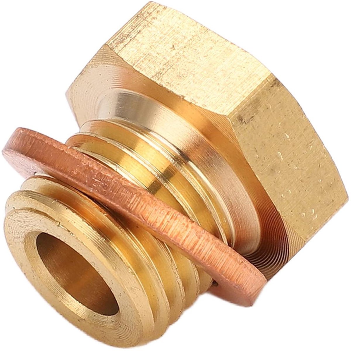 Temperatuurmeter Adapter - Zender Adapter - Motor Temperatuur Meten - Universele Compatibiliteit - 1/8 NPT naar M14x1.5 - Metaal Gepolijst