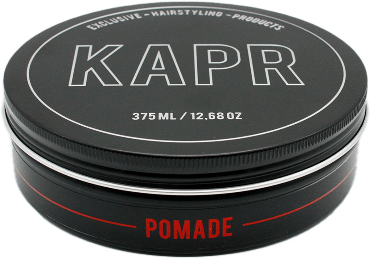 KAPR Pomade 375ml – Haar Pomade Mannen – Waterbasis – Medium Hold – High Shine – Grootverpakking
