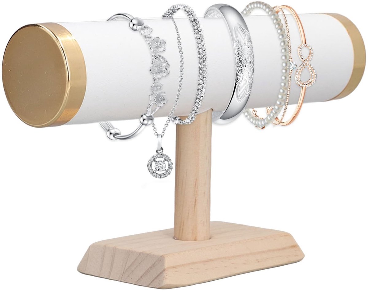 Hapivida T Bar Bracelet Display Stand - 23 cm Sieraden Organizer voor Armbanden en Kettingen