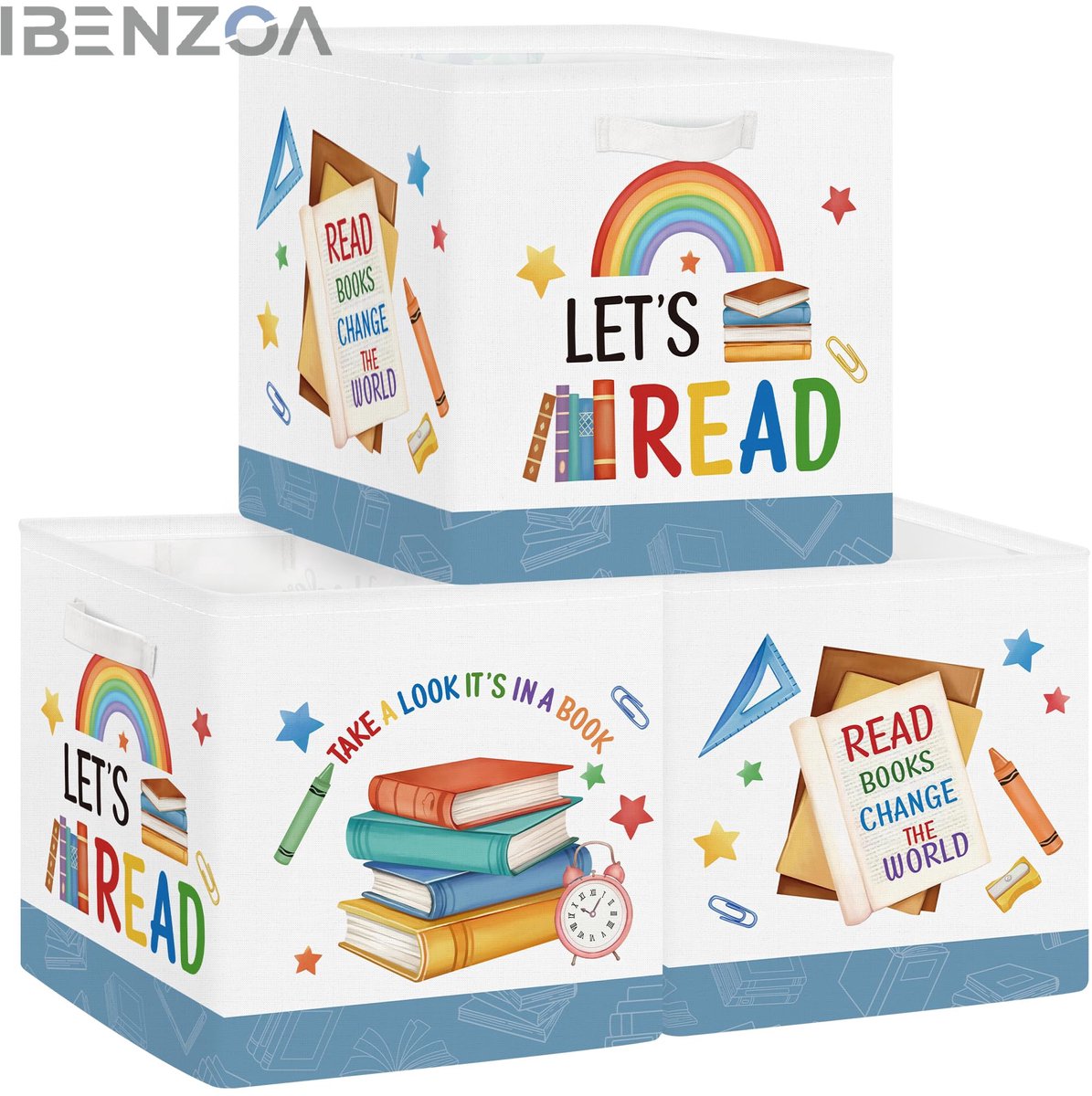 Opbergdozen voor Kinderen - Kleurig - 30x30x30 cm - Stof