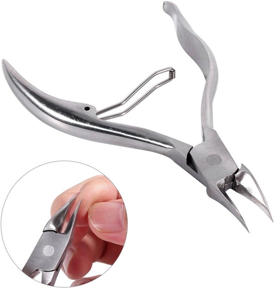 Professionele Nagelknipper voor Dikke Teennagels, Rvs Nageltrimmer en Schaar voor Perfecte Nagelverzorging