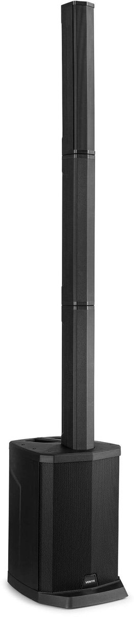 Actieve speaker - Vonyx VX808 kolom luidspreker - PA speaker met Bluetooth en accu - Draadloze paring - 320W