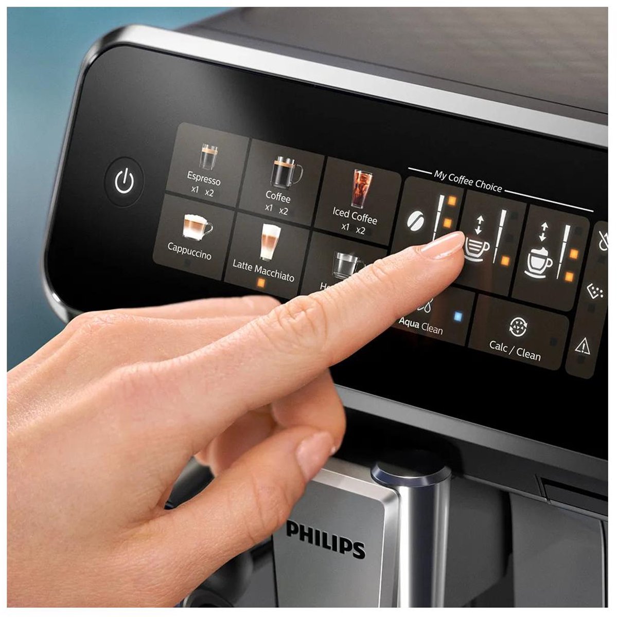 Philips 3300 Series - Espressomachine - 5 Warme & Koude Dranken - LatteGo Melksysteem - 40% Stiller - AquaClean Filter - Volautomatisch - Zwart & Zilver - Koffiemachine met bonen - EP3349/70 — afbeelding 5