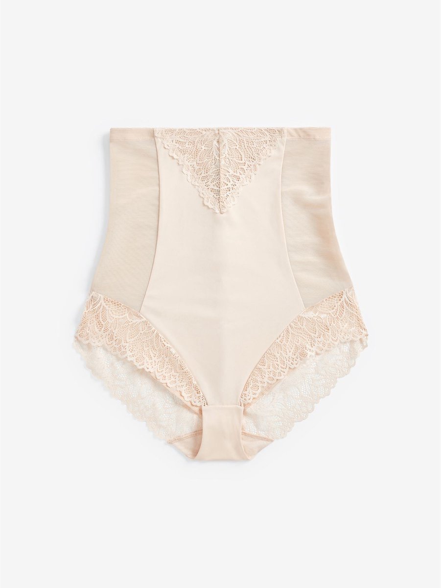 Next Dames - Vormgevende slip met stevige buikcontrole en superhoge taille - Huidkleur Pastel Rose Nude