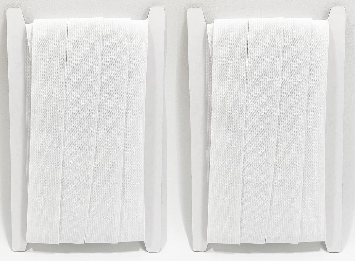 Elastische band - Naaiband plat - Kleding maken - Polyester vezel - 3 meter - Wit