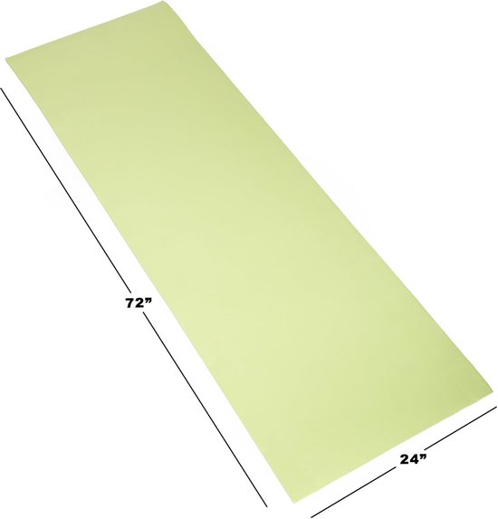 Slaapkussen Schuimmat - Kampeermat Yoga Mat - Buiten Slapen - Antislip Gestructureerd Oppervlak - 72 inch x 24 inch - Groen — afbeelding 3