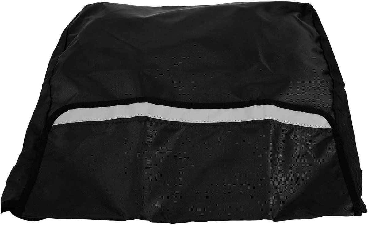 Rolstoeltas - Scooter tas - Mobiele opslag - Reflecterende strepen - 27 x 19 x 5 cm - Zwart